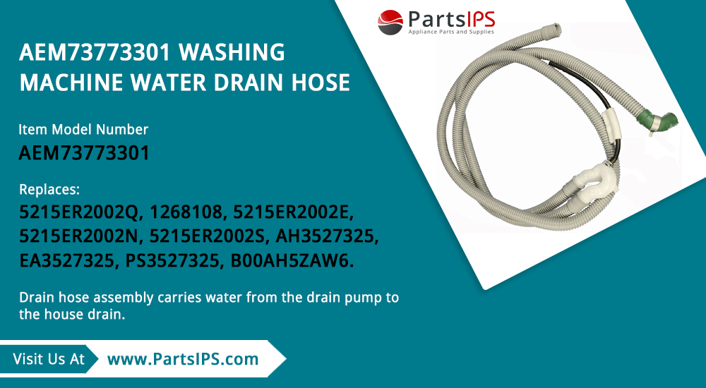 AEM73773301 Washing Machine Water Drain Hose